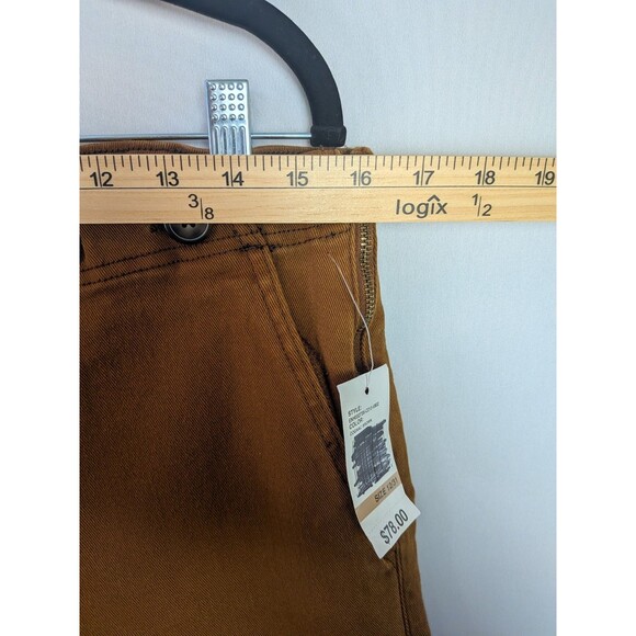 Kensie Jeans Women 12/31 Brown High Waist Wide Leg Pockets Boho Jeans Ankle NWT - Picture 16 of 16